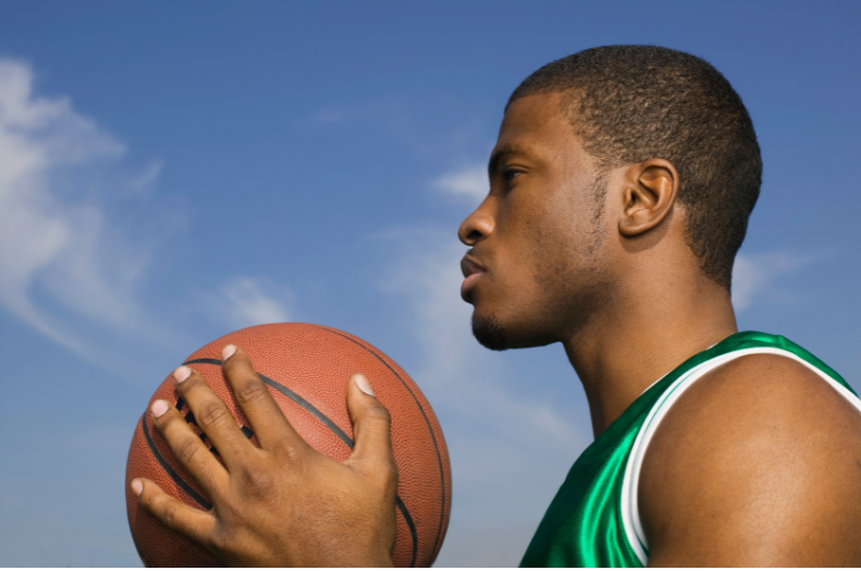 photo basketteur en imagerie mentale
